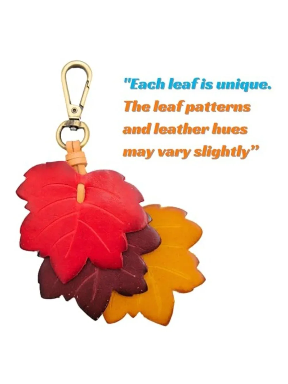 Genuine Leather Animal Keychain Keyring Charm Pendant